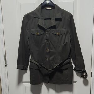 Women's Utility Jacket in Charcoal Gray